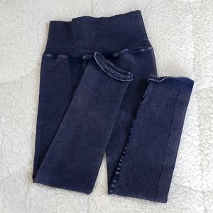 Free People High-Rise 7/8 Happiness Runs Leggings Vintage Deepest Navy